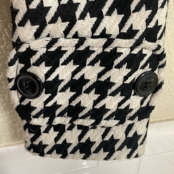 Gorgeous Houndstooth Lined Coat . Black and White . NEW without tags - Picture 4 of 6